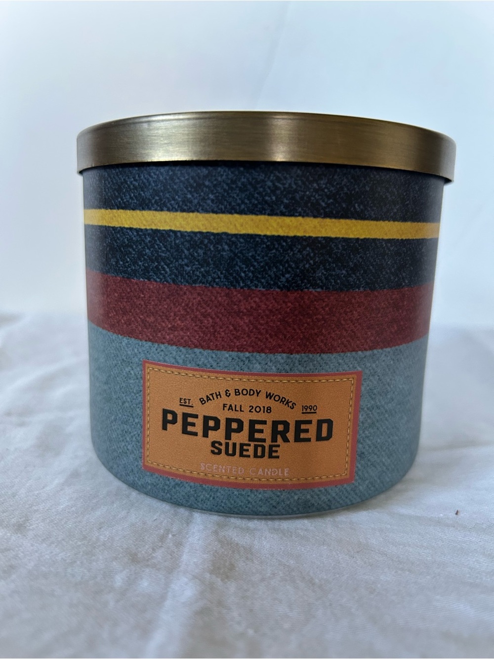 Bath & Body Works Peppered Suede 3 Wick Candle